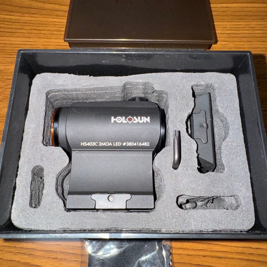 実物 ホロサン HOLOSUN HS403C 2MOA ドットサイト