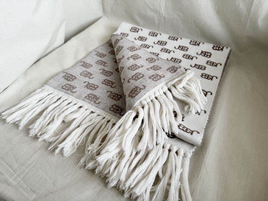 三代目 JSB 10周年記念 ベージュ モノグラム monogram マフラー