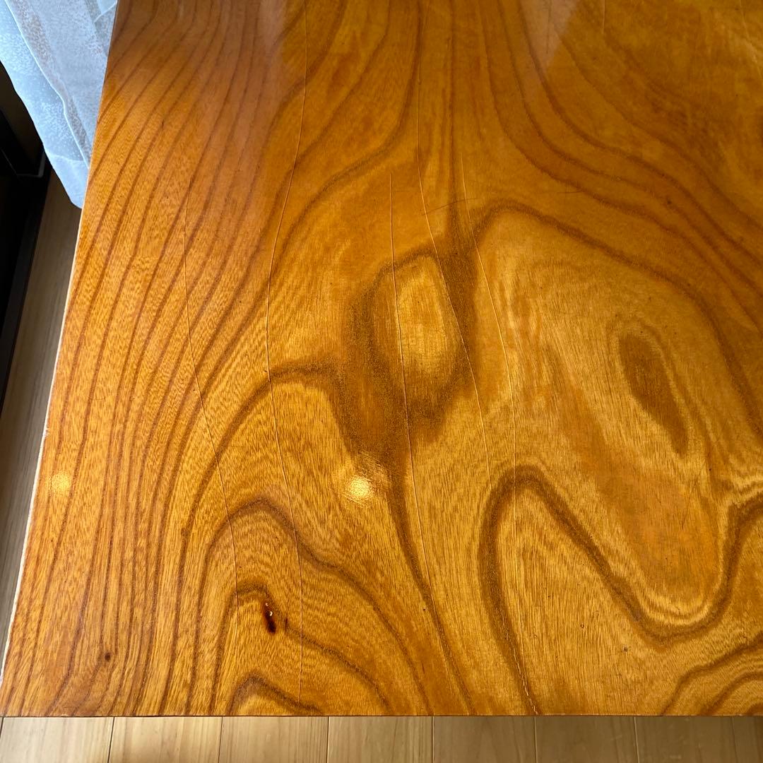 最終価格　和室　ローテーブル　木目調 木製座卓　古家具　約７４✖️１２８✖️３２㎝