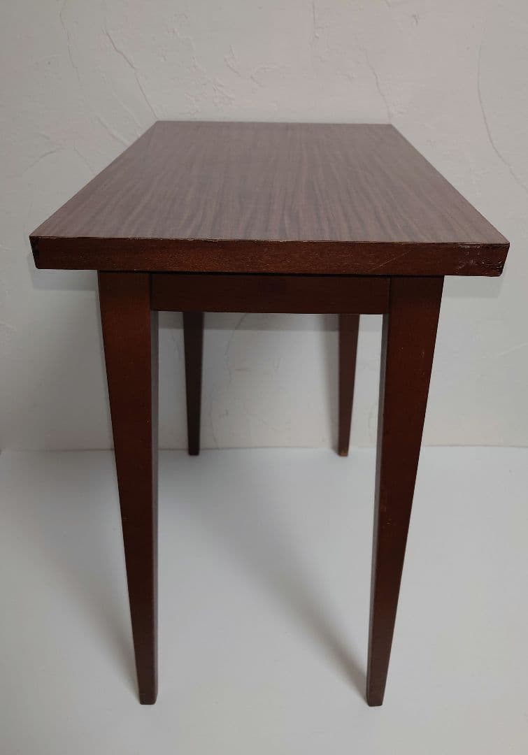 木製 テーブル サイドテーブル ミニテーブル デコラトップ 小机 昭和レトロ