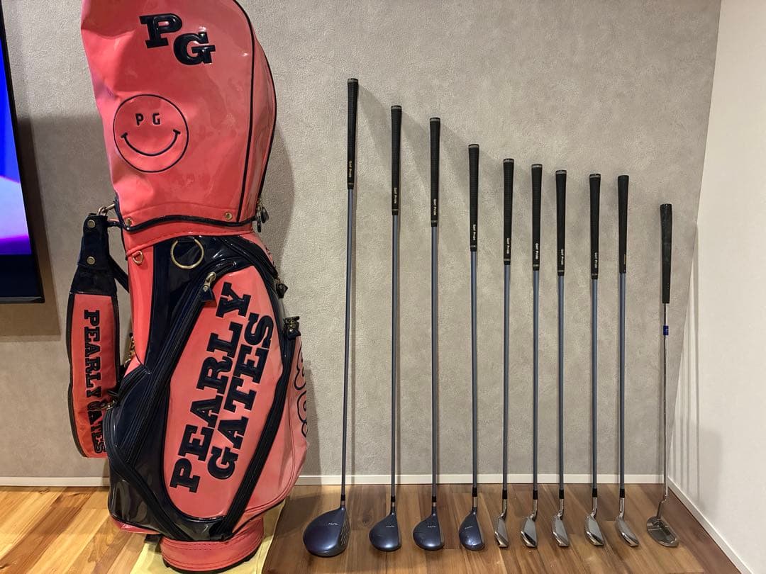 パーリーゲイツ バッグ＋ミズノ エフィル クラブセット（中古・送料込み）