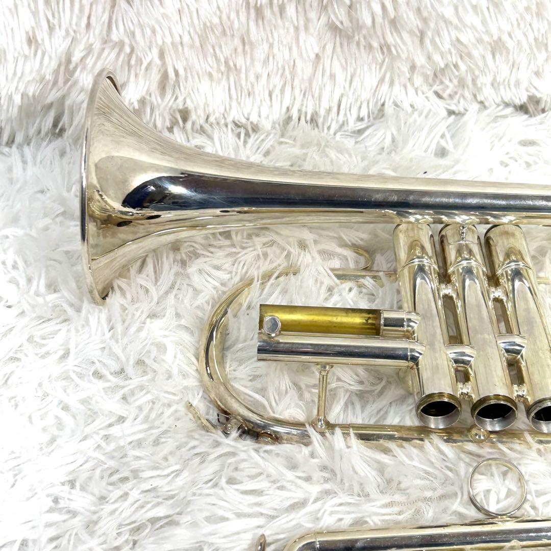 【美品】YAMAHA ヤマハ YCR-3330S コルネット シルバー 動作確認