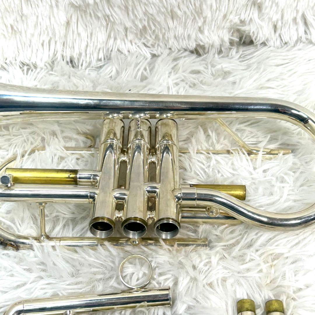【美品】YAMAHA ヤマハ YCR-3330S コルネット シルバー 動作確認