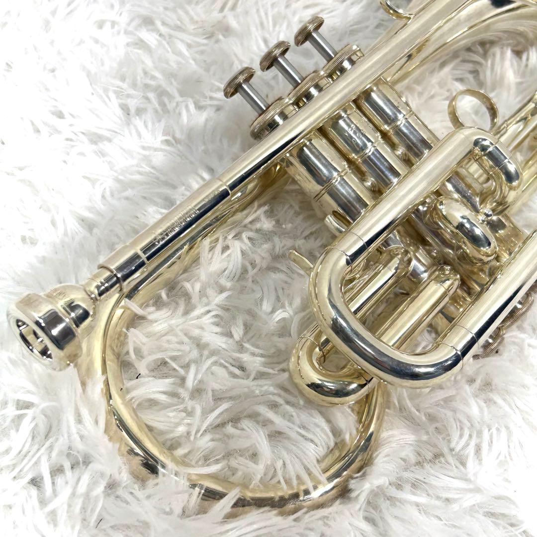 【美品】YAMAHA ヤマハ YCR-3330S コルネット シルバー 動作確認