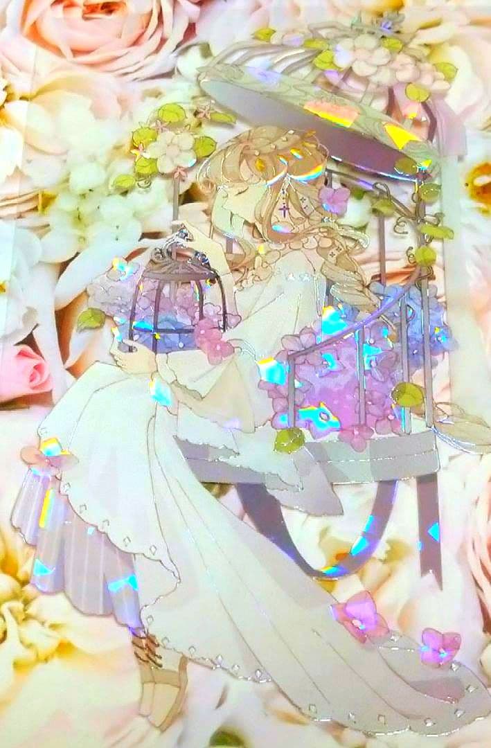 ☆SALE☆J377＃笼中少女(贝壳光) 切り売り海外人物マステ女の子