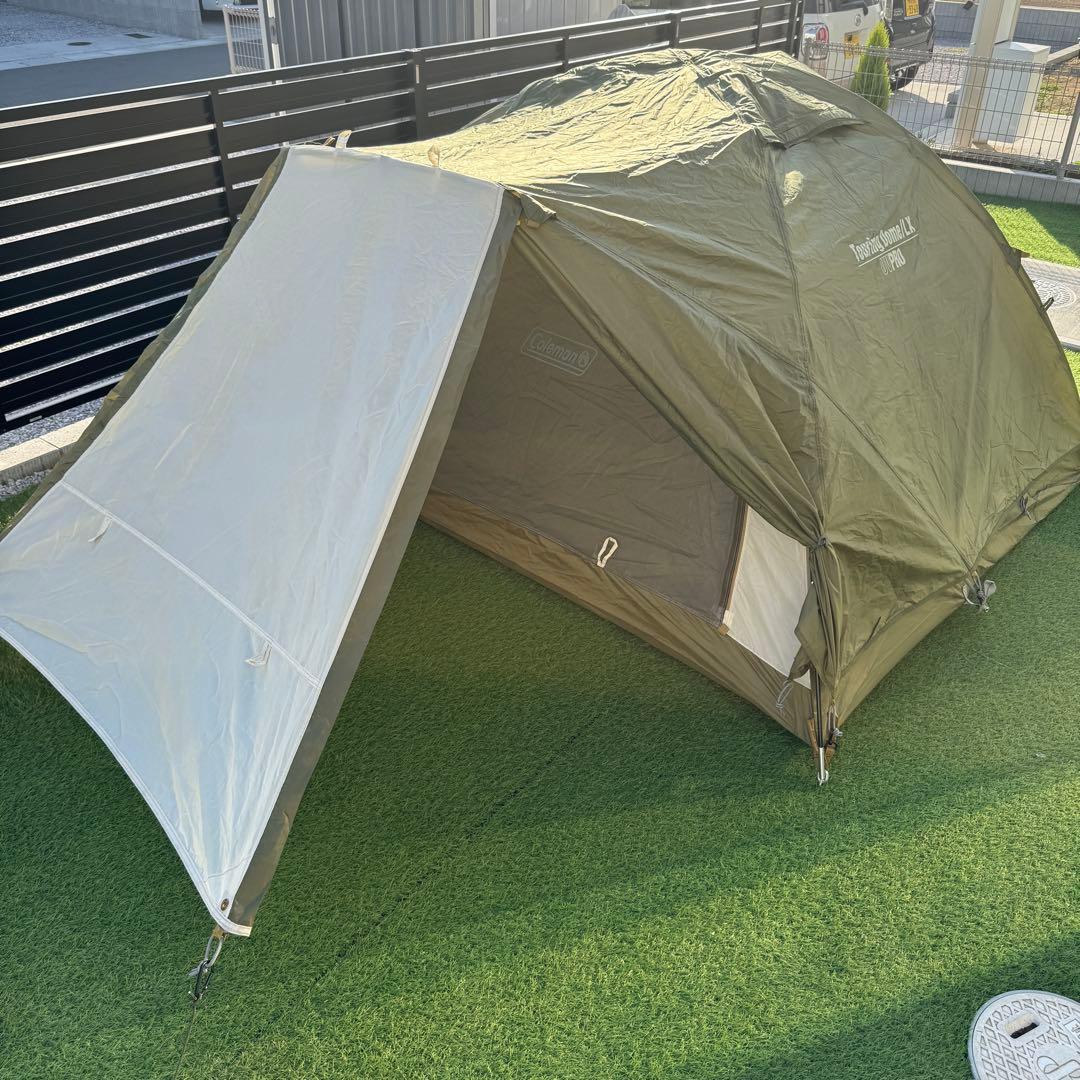 ④コールマン ツーリングドームLX オリーブ グリーン　テント