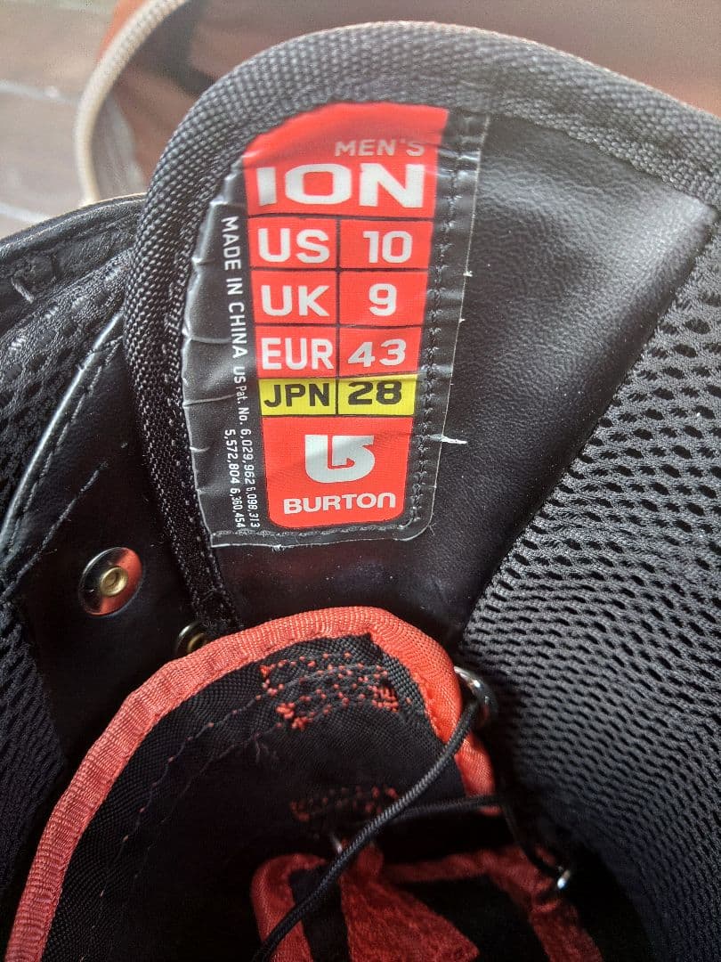 Burton ION スノーボードブーツ 28cm・US10リペア品