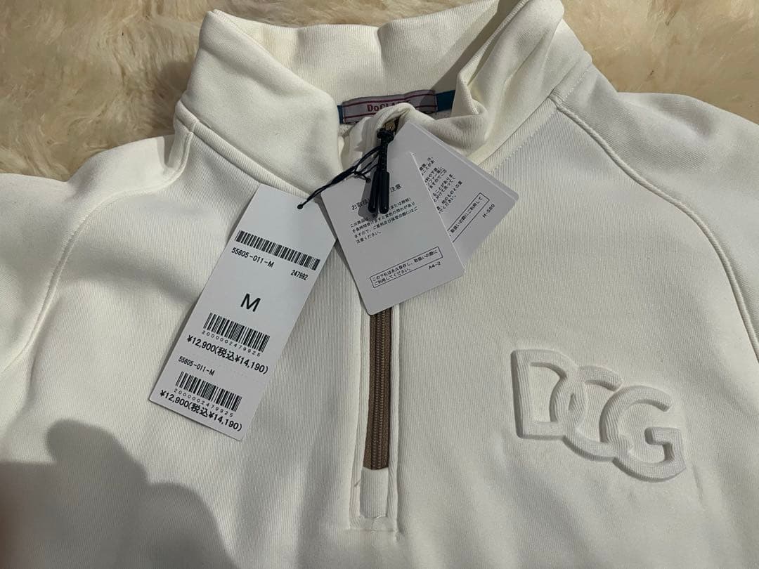 DOCLASSE ヒーター付きホワイトトレーナー サイズMバッテリー付き