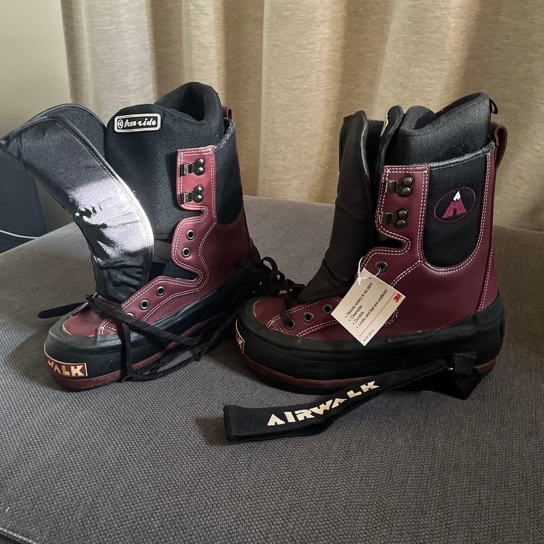 AIRWALK freeride スノーボードブーツ 黒/ワインレッド