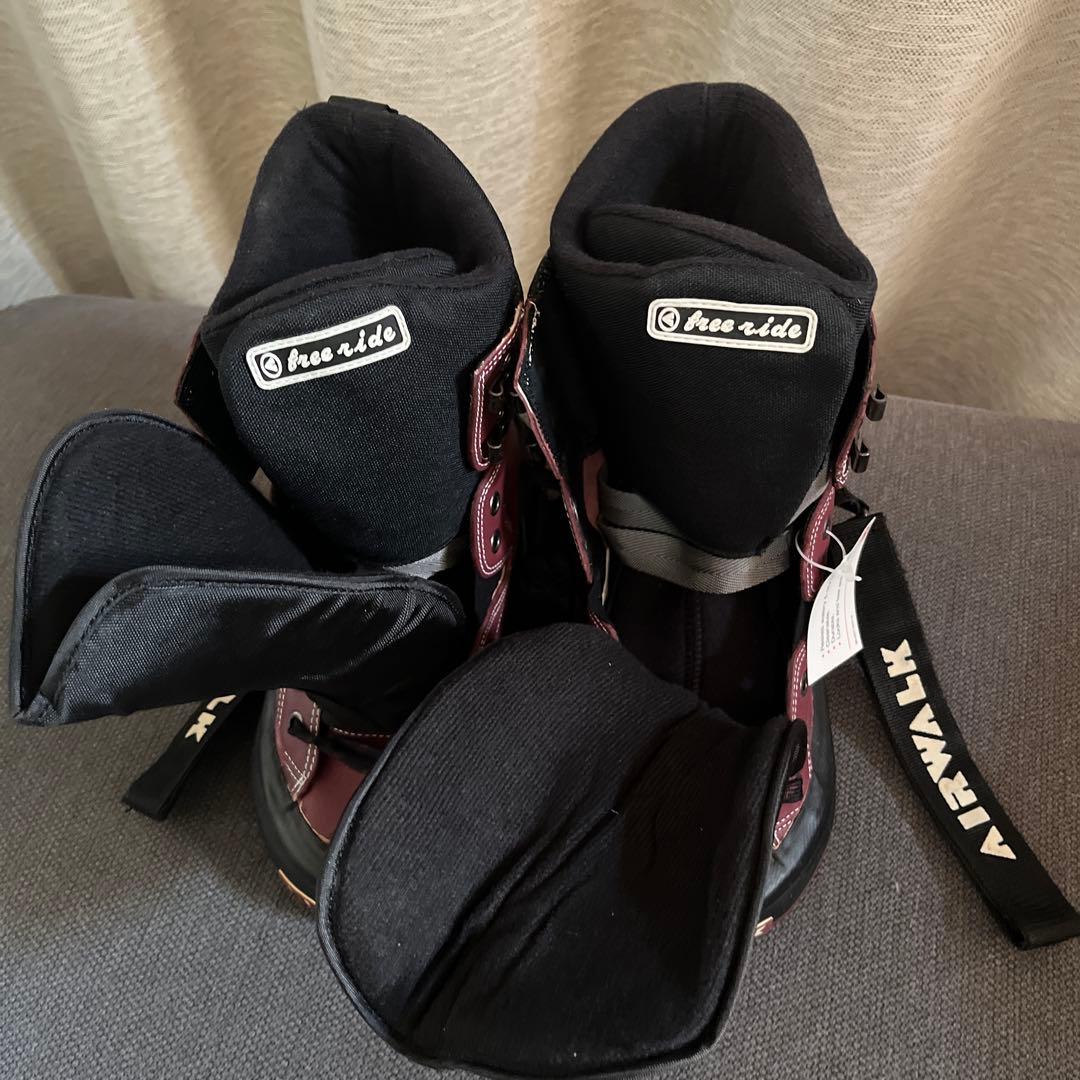 AIRWALK freeride スノーボードブーツ 黒/ワインレッド