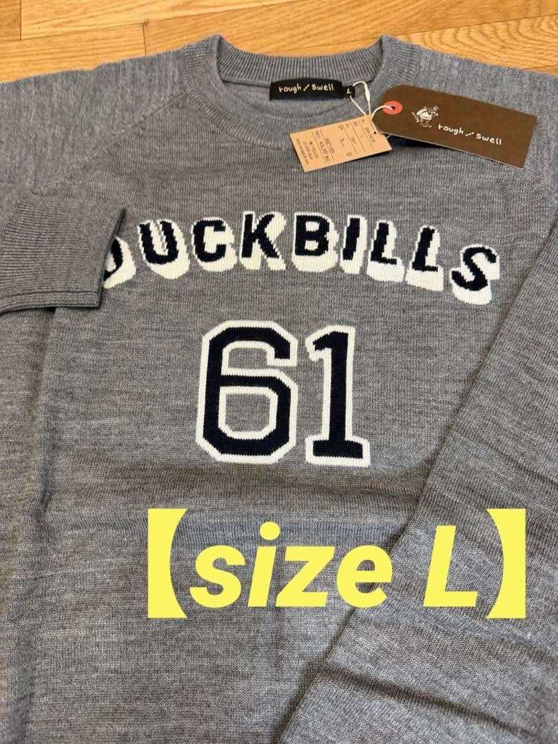 新品正規品【ROUGH&SWELL/L】クルーネックニットセーター長袖