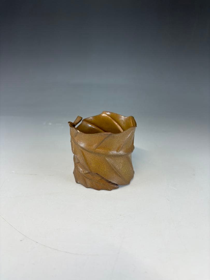 【中古品】中川浄益造　一葉蓋置（共箱）USED〈税込•送料込〉