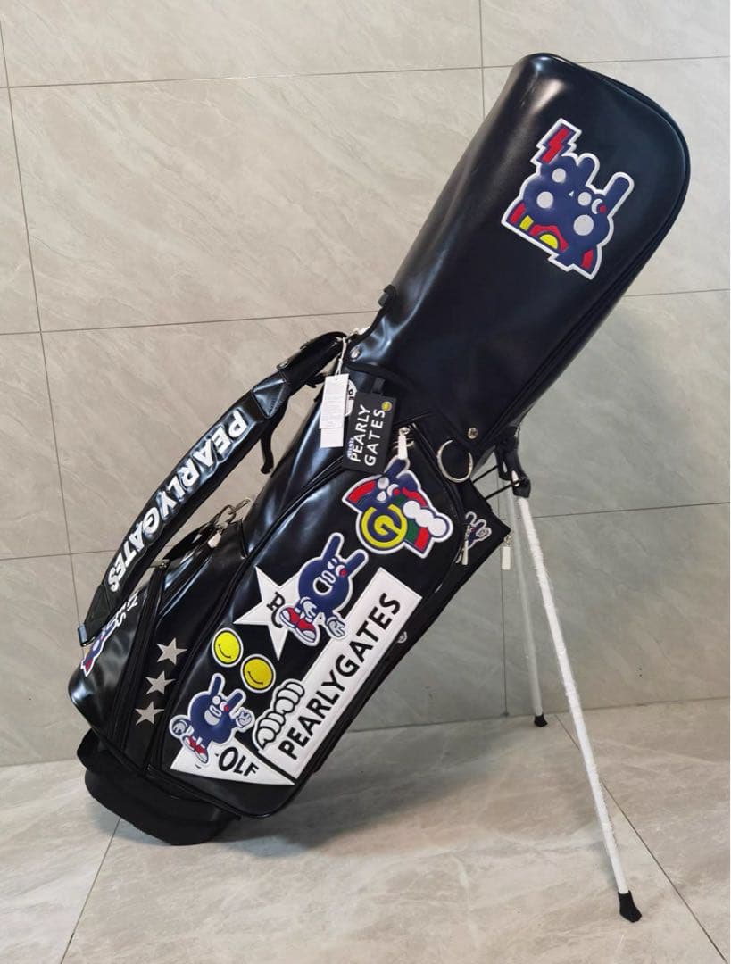 PEARLY GATES 黒 キャディバッグ ゴルフバッグ スタンドバッグ