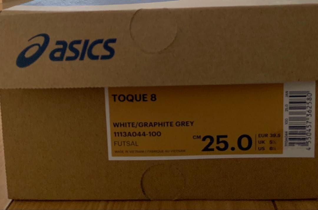 asics TOQUE 8 フットサルシューズ 25.0 cm