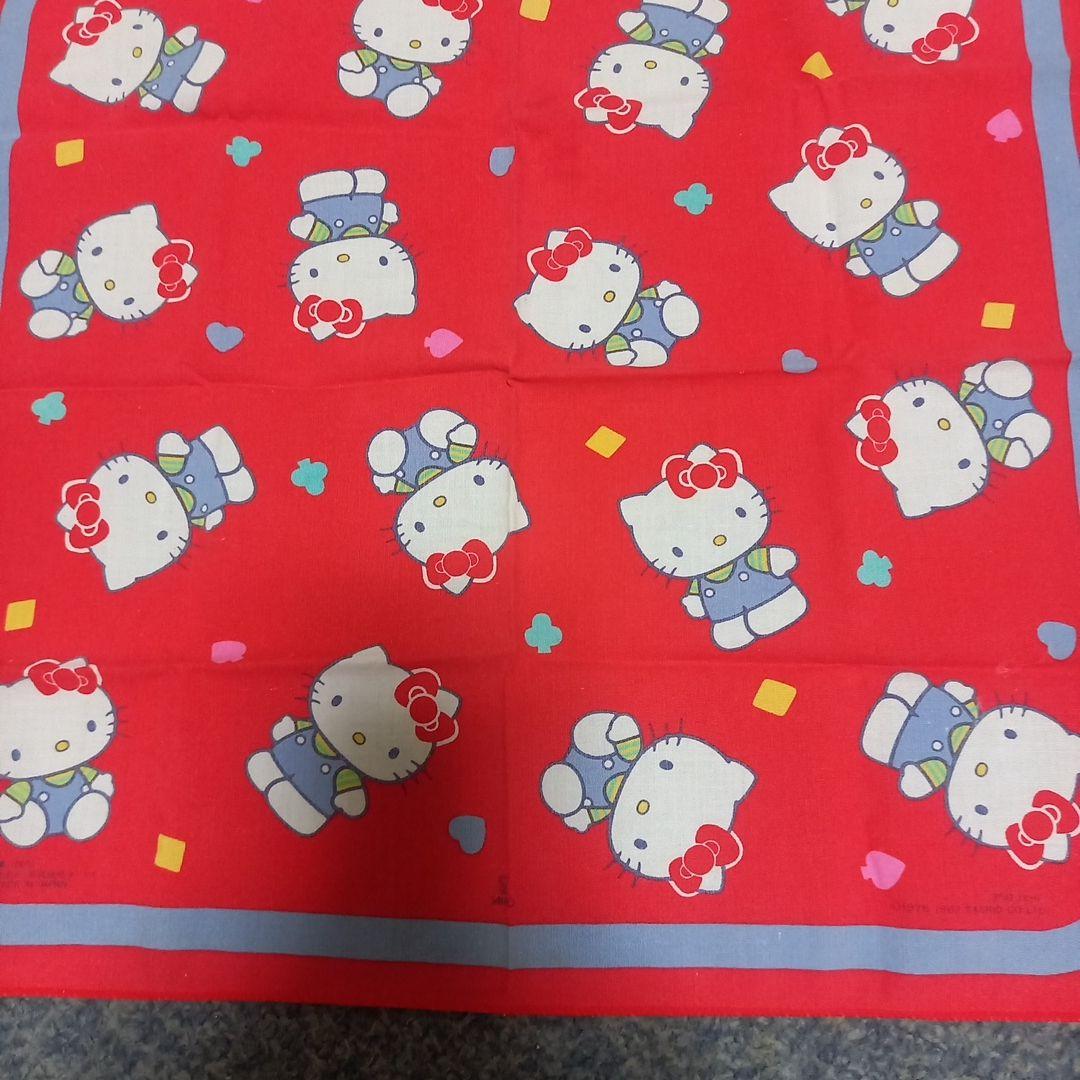 ハローキティ キティちゃん ハンカチ 1987 昭和 レトロ 当時物
