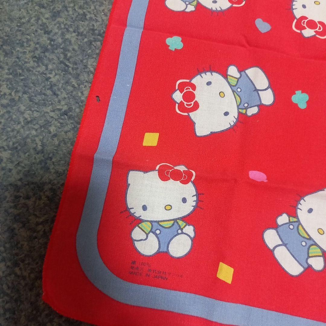 ハローキティ キティちゃん ハンカチ 1987 昭和 レトロ 当時物