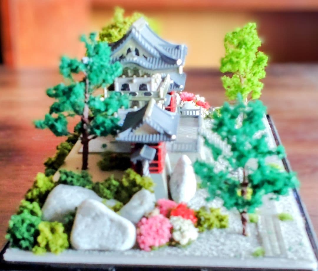 日光東照宮陽明門ケース付きジオラマ模型