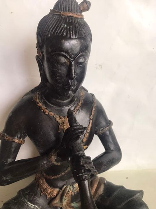 仏像，古董，珍藏，古銅製撒金，鎮宅，辟邪，古美術品，高2⃣️9⃣️cm，重3⃣️5⃣️0⃣️0⃣️克