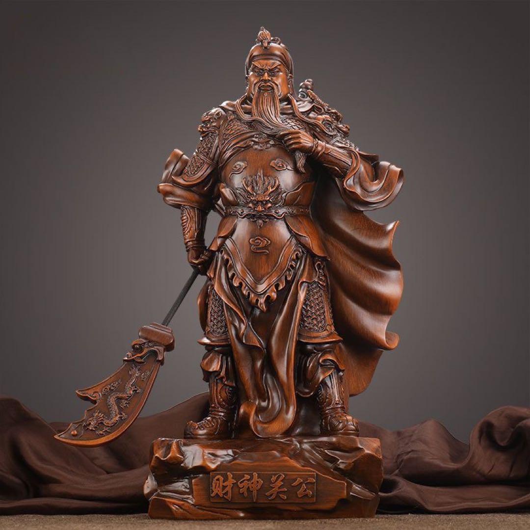 關公武将像 高約48cm