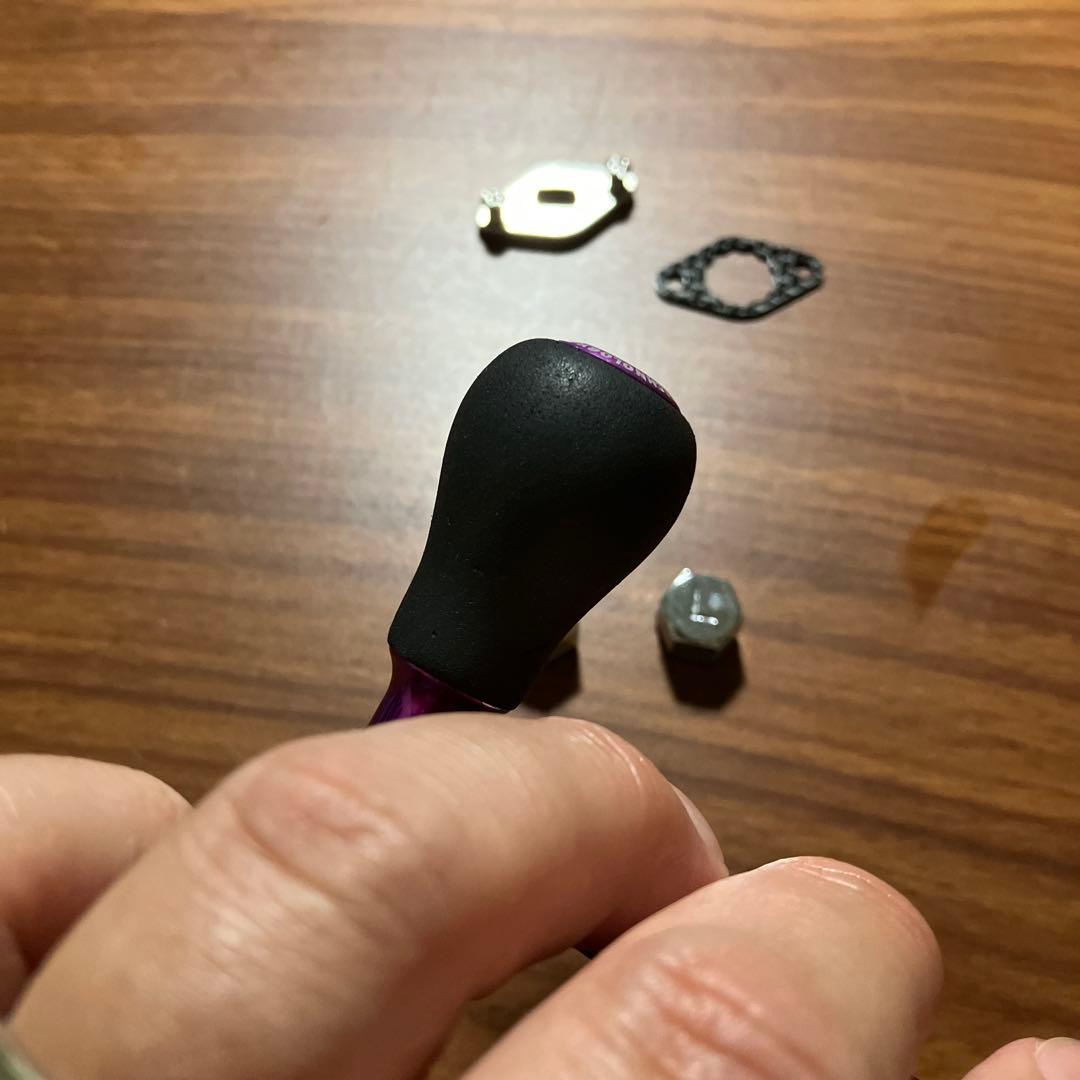 激レア　廃盤　バサート×ZPI 7×4 シマノ用　ベイトハンドル　75mm