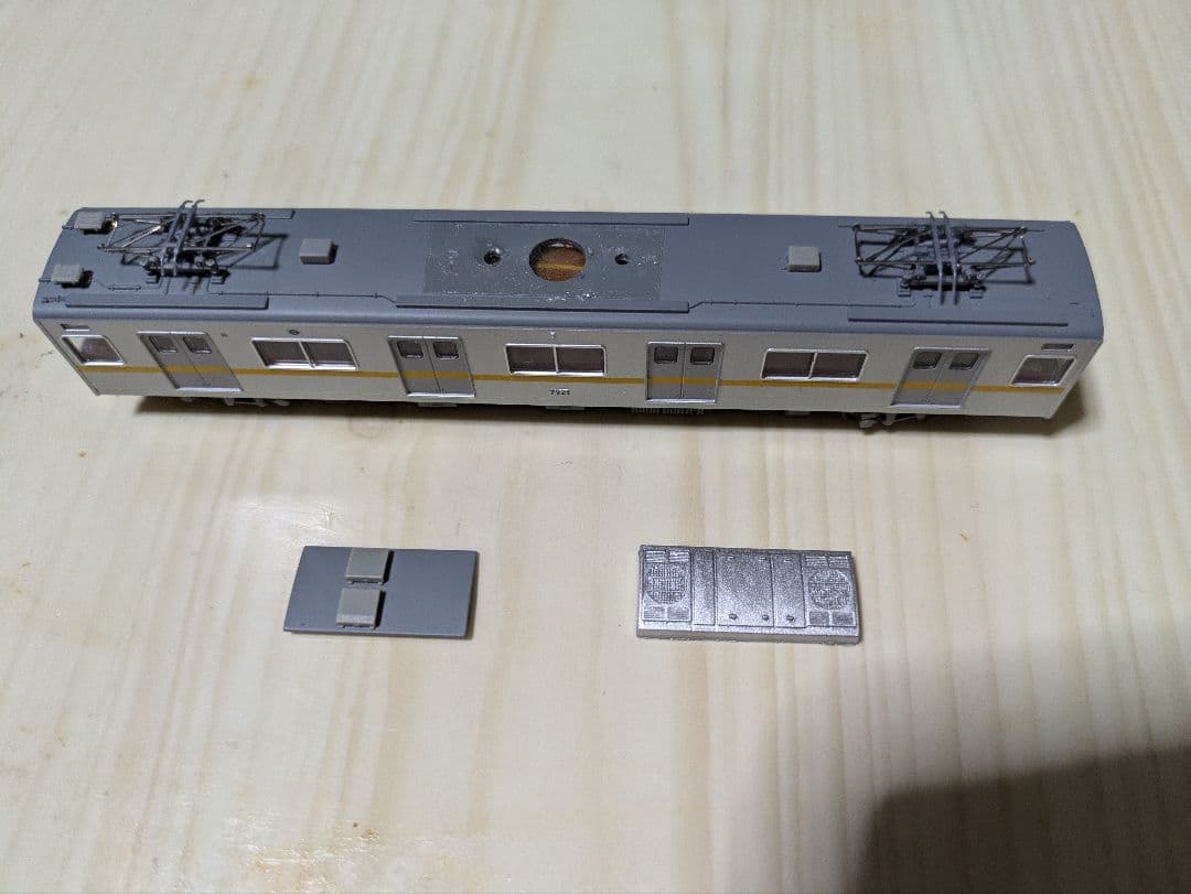 マイクロエース営団地下鉄7000系 冷房準備車6両セット室内灯、GMクーラー付き