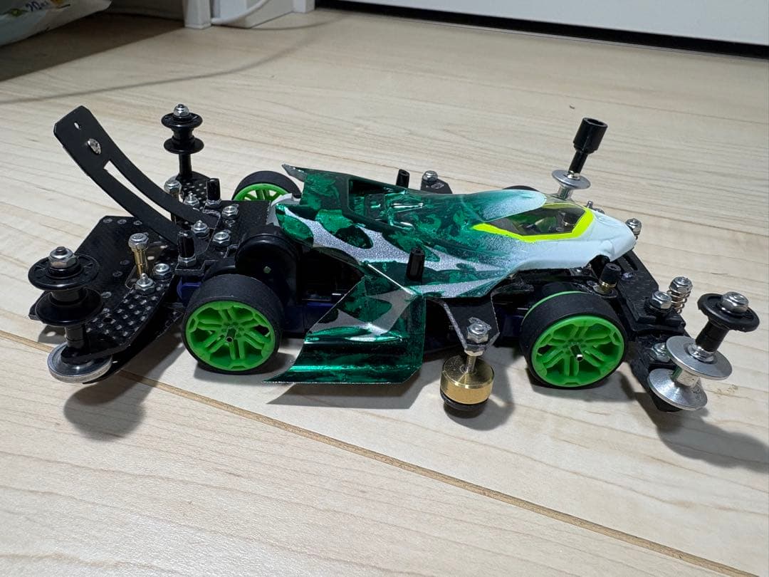 本日までの出品‼︎ サンダーショット　VZシャーシ　ミニ四駆　完成品　タミヤ純正