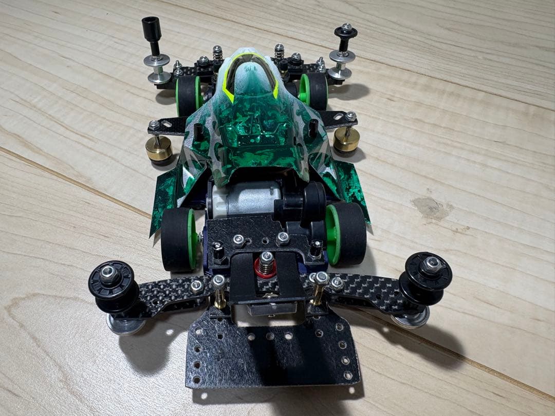 本日までの出品‼︎ サンダーショット　VZシャーシ　ミニ四駆　完成品　タミヤ純正