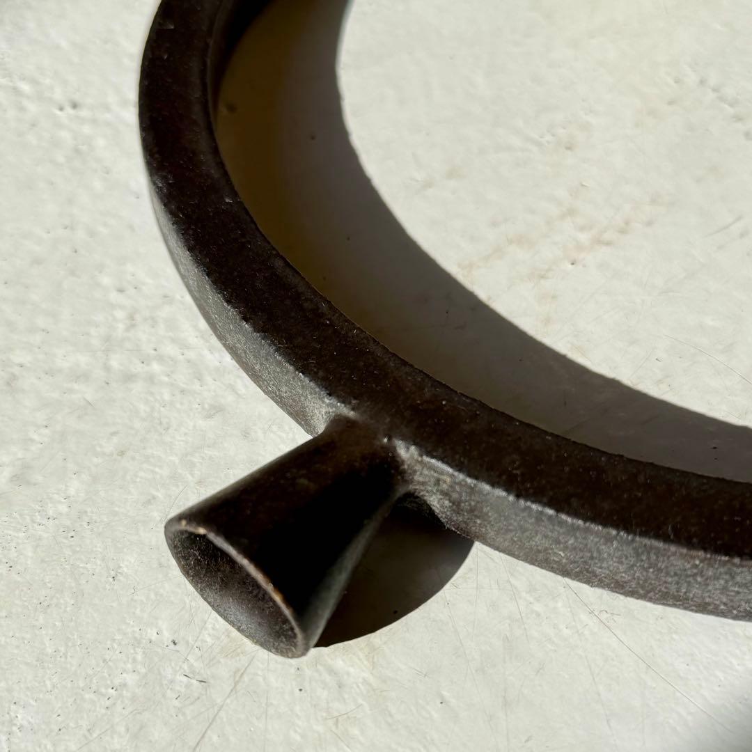 陶芸家 田中啓一 円形 一輪挿し 花器