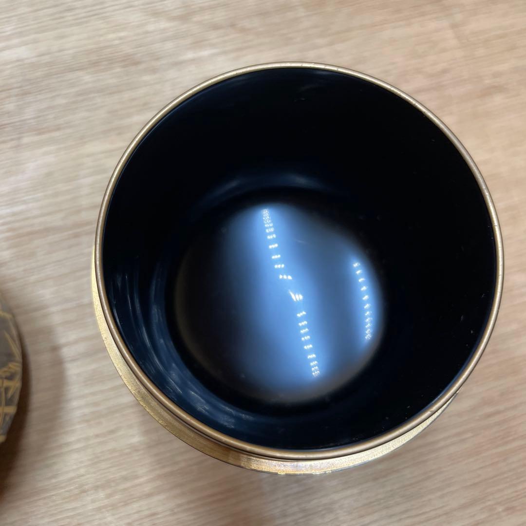 【未使用品】　茶道具　 棗　竹時絵　寿峰作