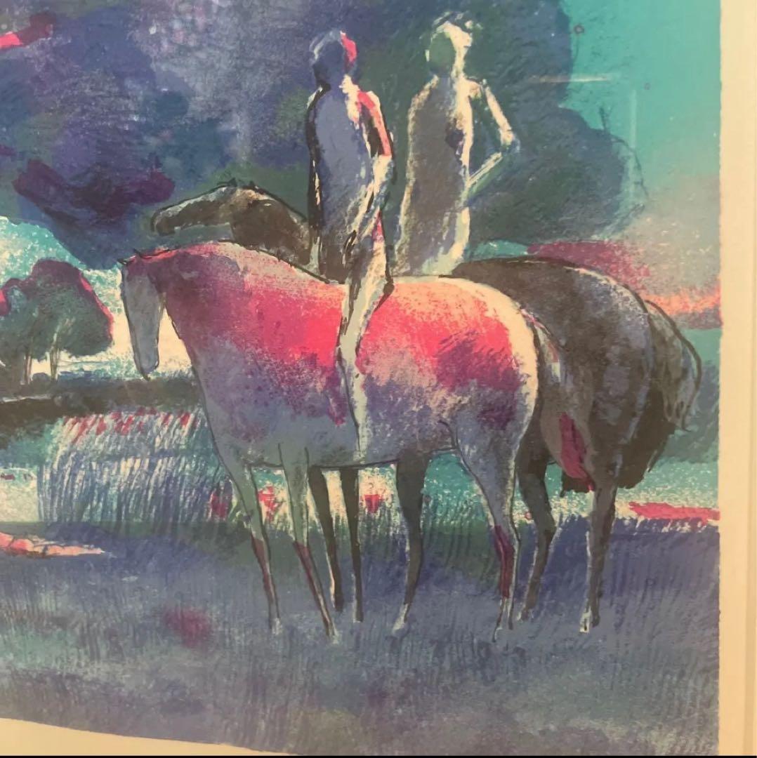 ポール・ギアマン、「休息」、額装画、状態良好、送料無料