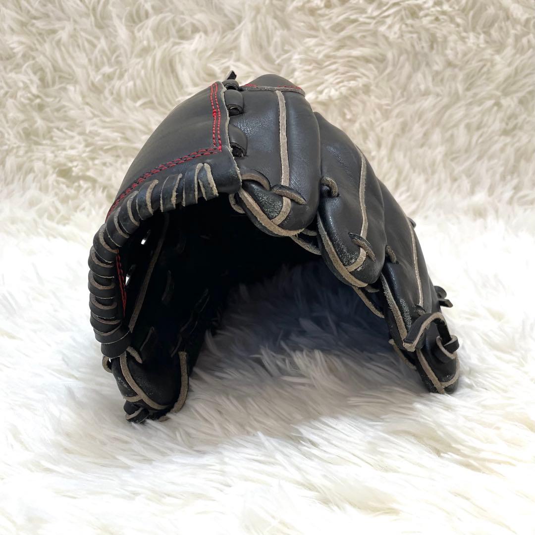 美品 軟式 グラブ ネオステイタス 投手用 ブラックBRGB31811-右投用