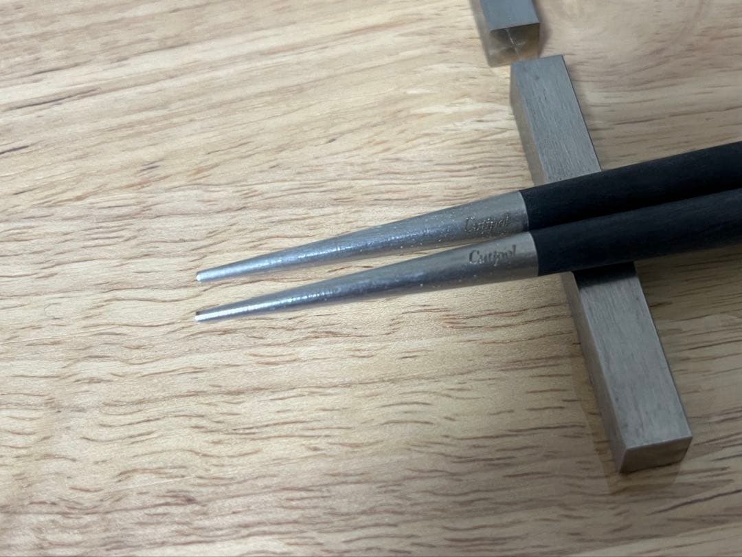 3セット　クチポール　ゴア　ブラック　箸　箸置き　新品 : 素人保管品