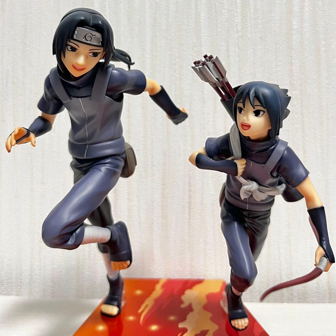 箱無し NARUTO ナルト うちはイタチ＆サスケ 幼少期 フィギュア GEM