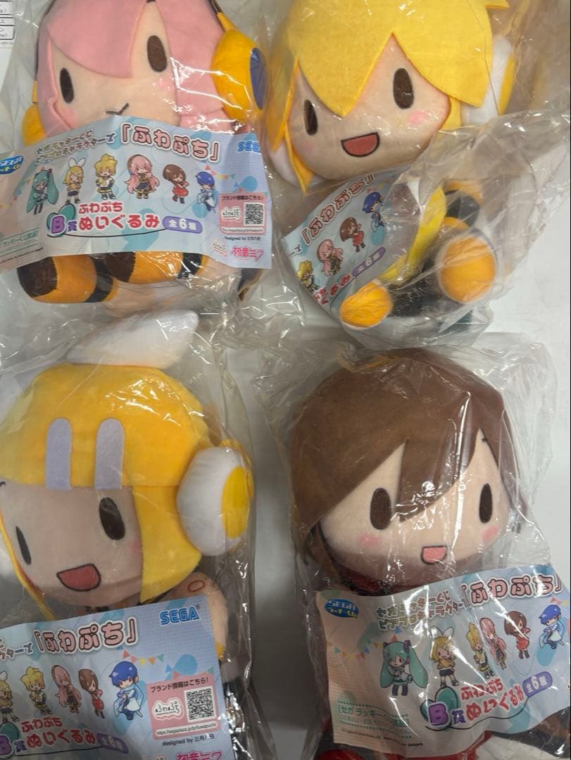 セガ くじ 初音ミク ふわぷちぬいぐるみ B賞4種、A賞、ラストラッキー賞