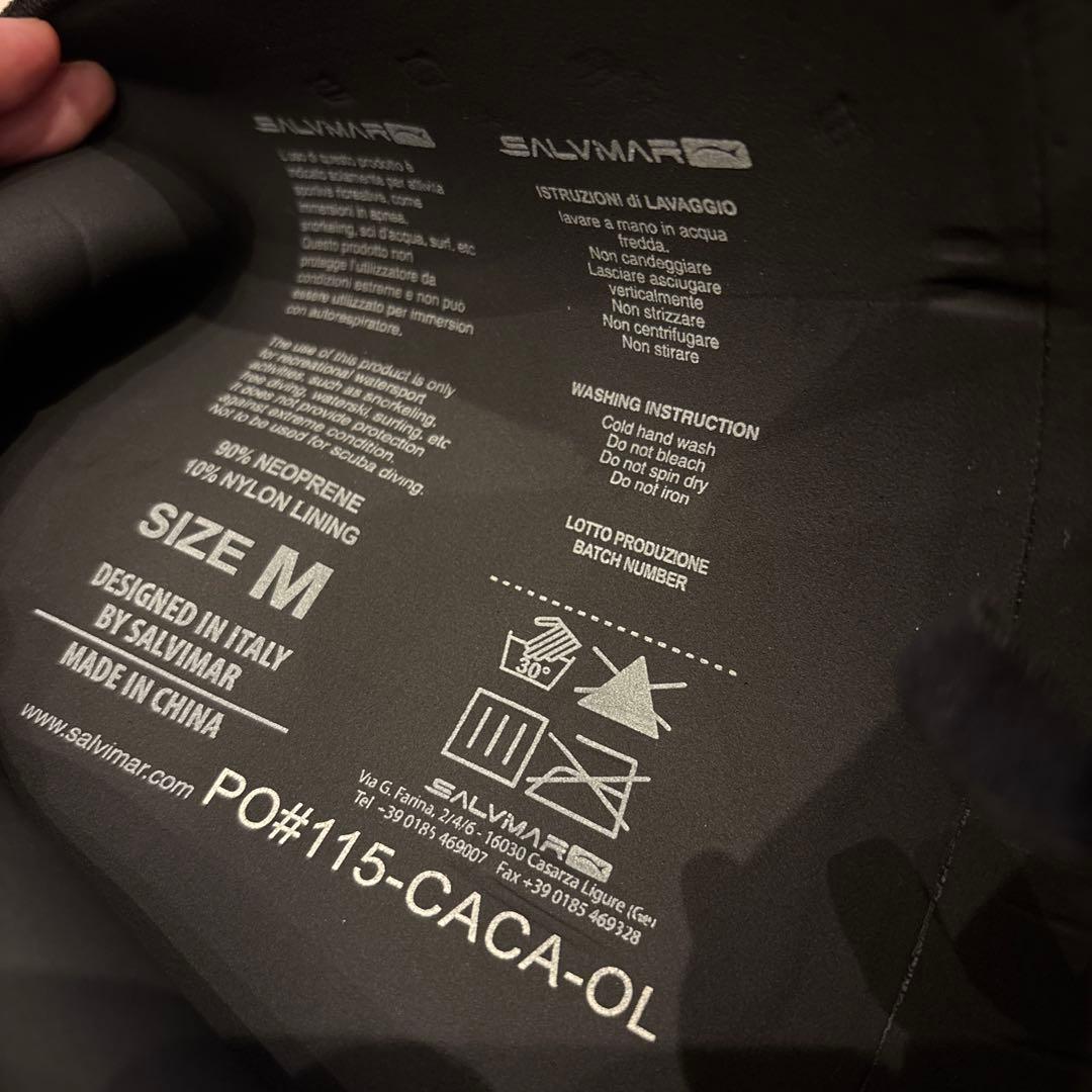 SALVIMAR フード付きウェットスーツ 5.5mm 上下