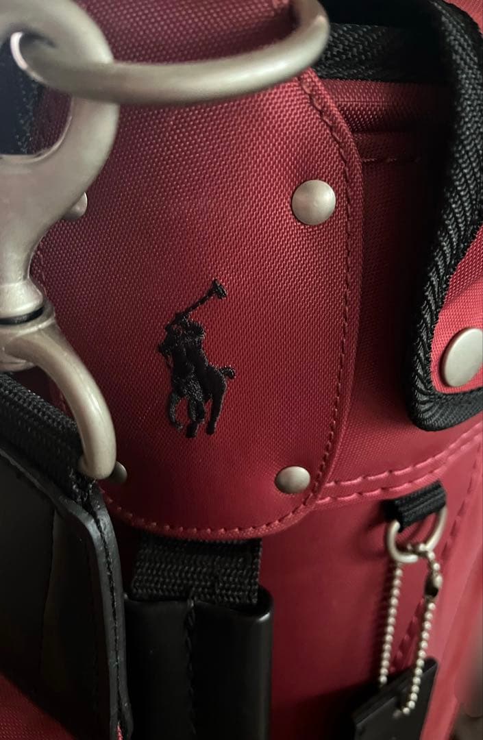 ラルフローレン　ゴルフバッグ　赤