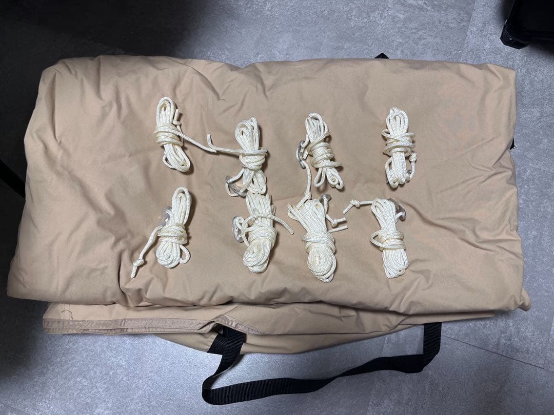 OKRA タープシェード タンカラーロープ付き