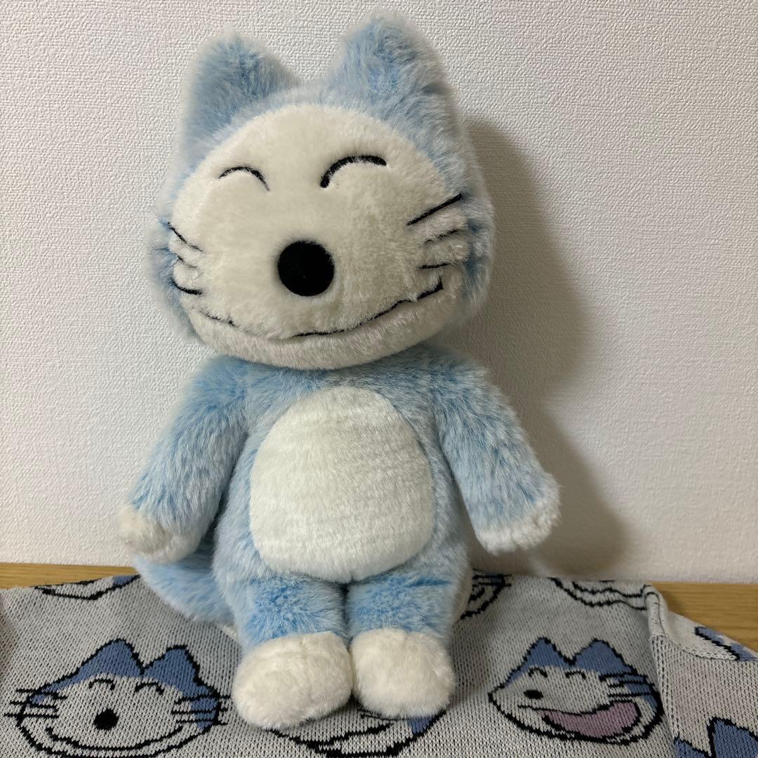 セキグチ　11ぴきのねこ　ぬいぐるみブルー　グラニフニットS