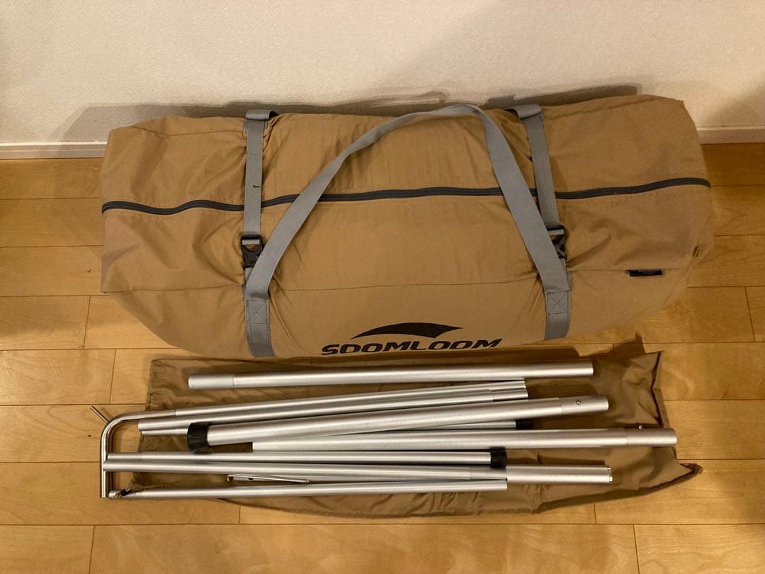 Soomloomワンポールテント 4~6人用 ベル型 All.in T/C 4m