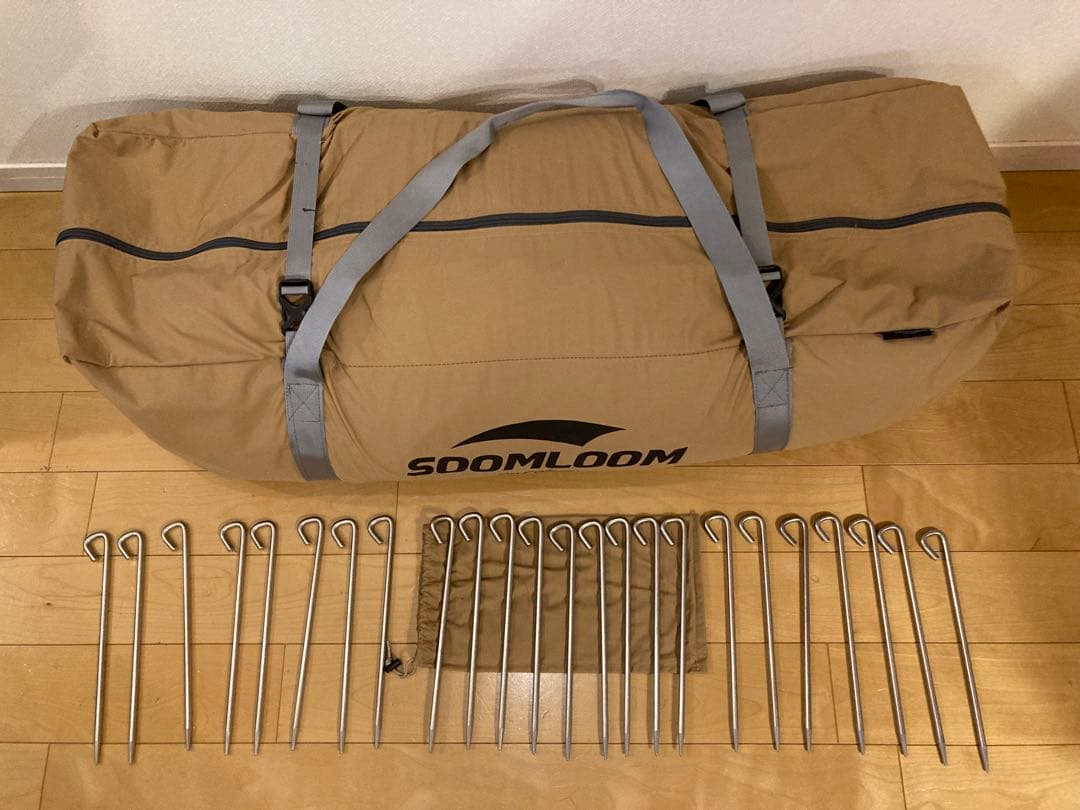 Soomloomワンポールテント 4~6人用 ベル型 All.in T/C 4m