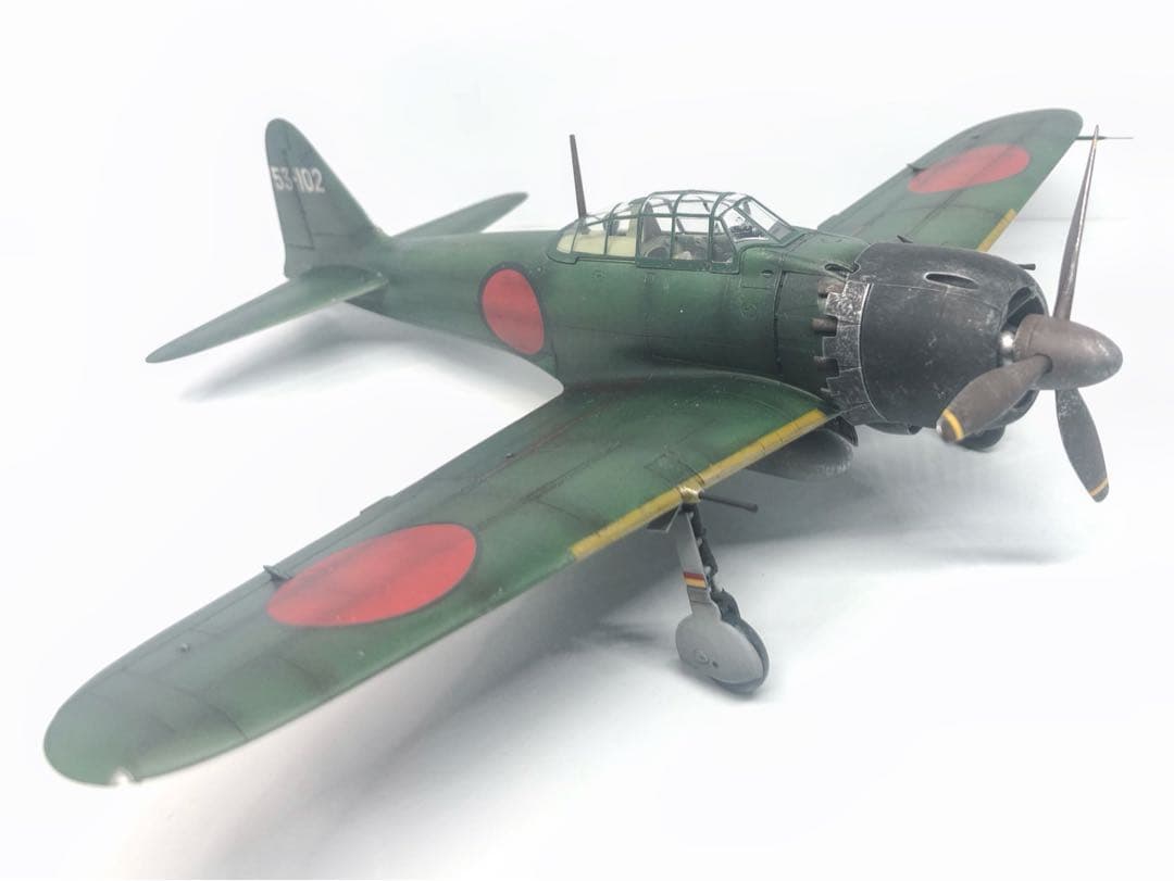 【海賊プラモデル屋完成品】 1:48 撃墜王の岩本徹三乗機