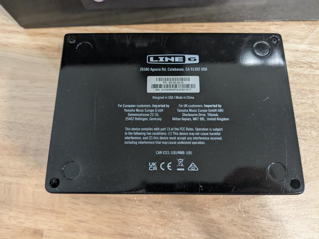 Line 6 hx stomp 箱アダプターUSB2.0ケーブルあり