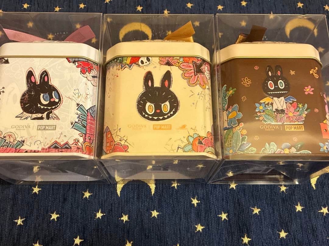 GODIVA LABUBU コラボ未開封3缶セット