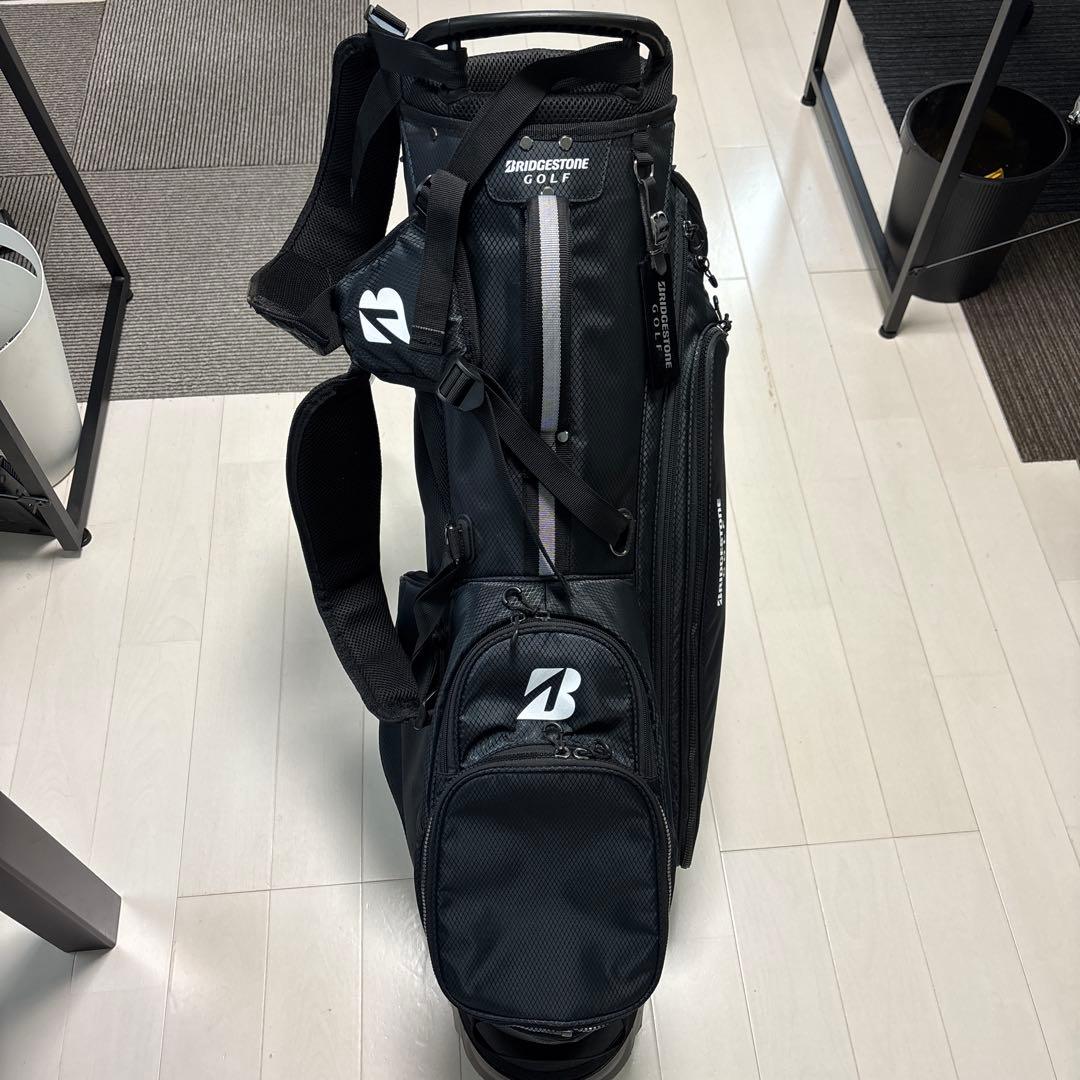 ブリヂストン ゴルフバッグ 黒 スタンド付き