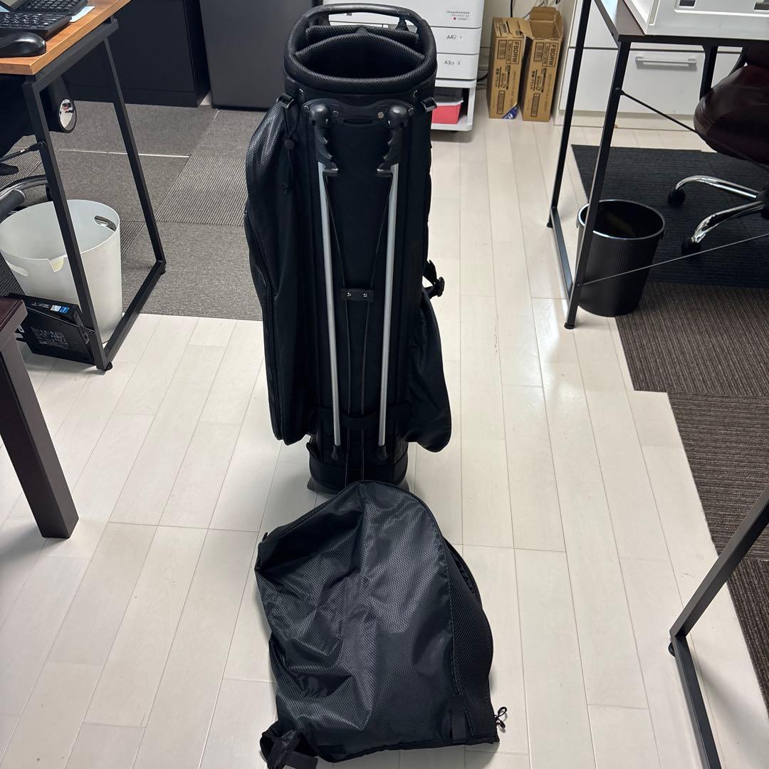 ブリヂストン ゴルフバッグ 黒 スタンド付き