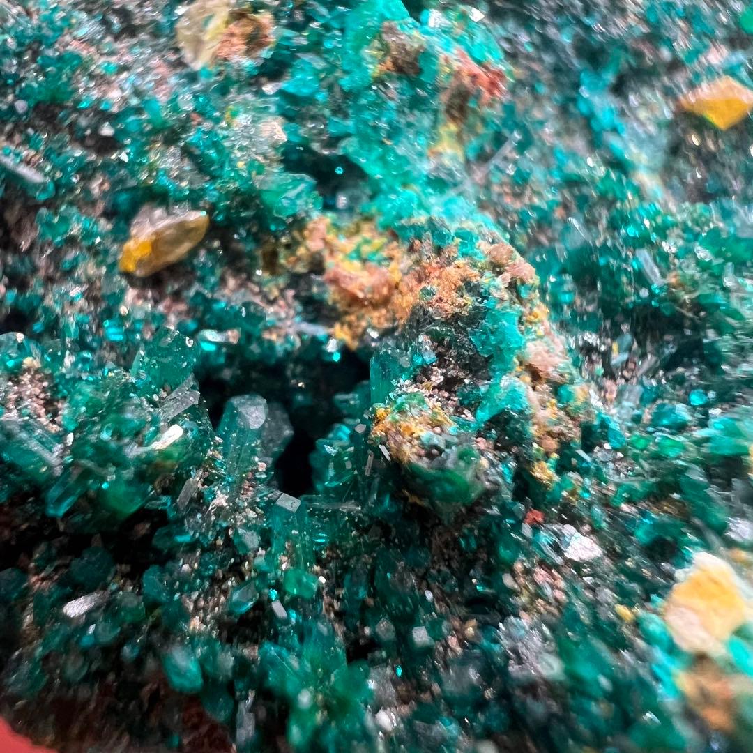 ダイオプテーズ ウルフェナイト 共生 鉱物 標本 原石