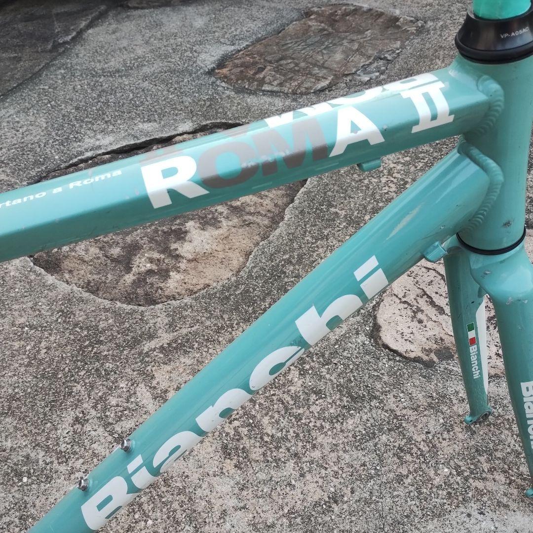 Bianchi ROMA II フレーム チェレステ ビアンキ カスタムベース