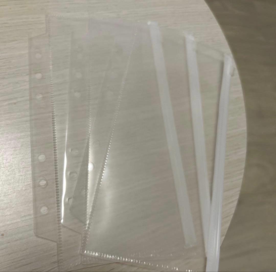 6穴リング用 透明プラスチック 硬め 3個~35個セット