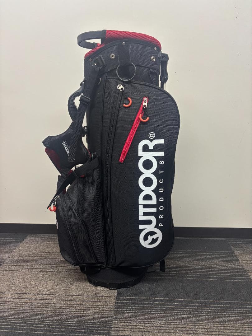 OUTDOOR PRODUCTS スタンド式キャディバッグ ブラック