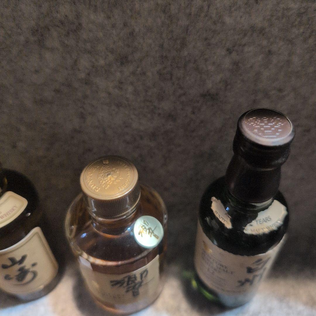 余市　山崎12年　響（初期）　白州12年 ミニボトルセット